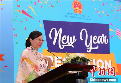 中国驻东盟使团与印尼智库媒体迎新年话“中国—东盟关系”